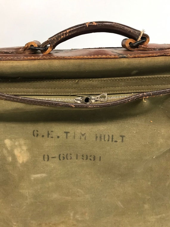 Vintage Garment Bag, Military Bag, Military Garment B… - Gem