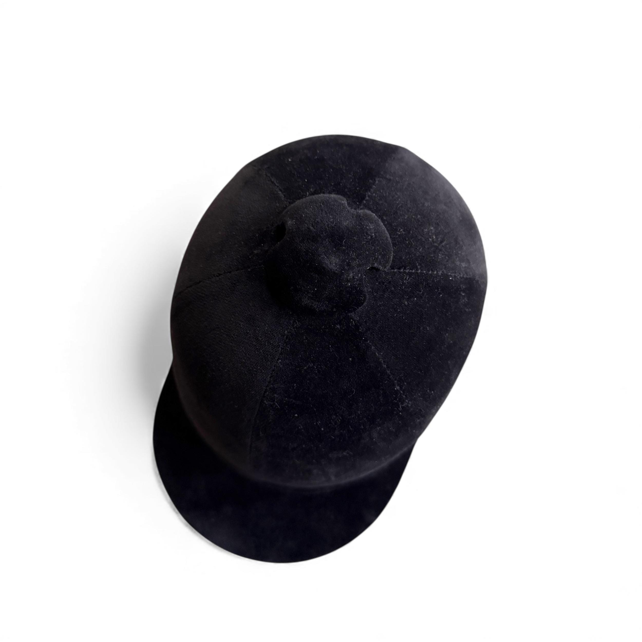 Vintage Black Velvet Riding Equestrian Hat Hunt Cap Horseback Helmet Riverby Vintage Black Velvet Hunt Cap by Bailey - Equestrian Riding  main image 3