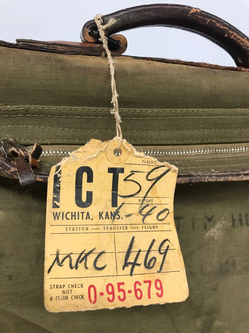 Vintage Military Garment Bag, WWII Memorabilia, Vintage TWA Vintage Military Garment Bag, WWII Memorabilia, Vintage TWA