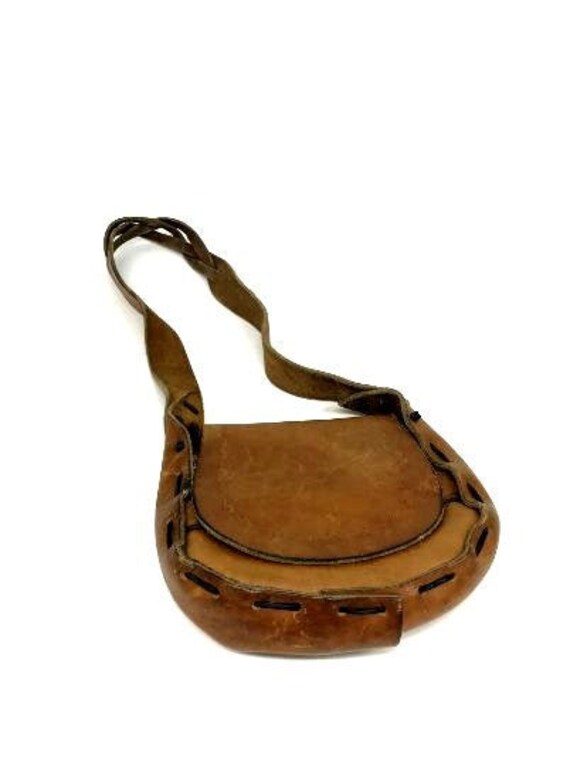 Vintage Leather Purse, Boho Purse, Boho Leather Pu