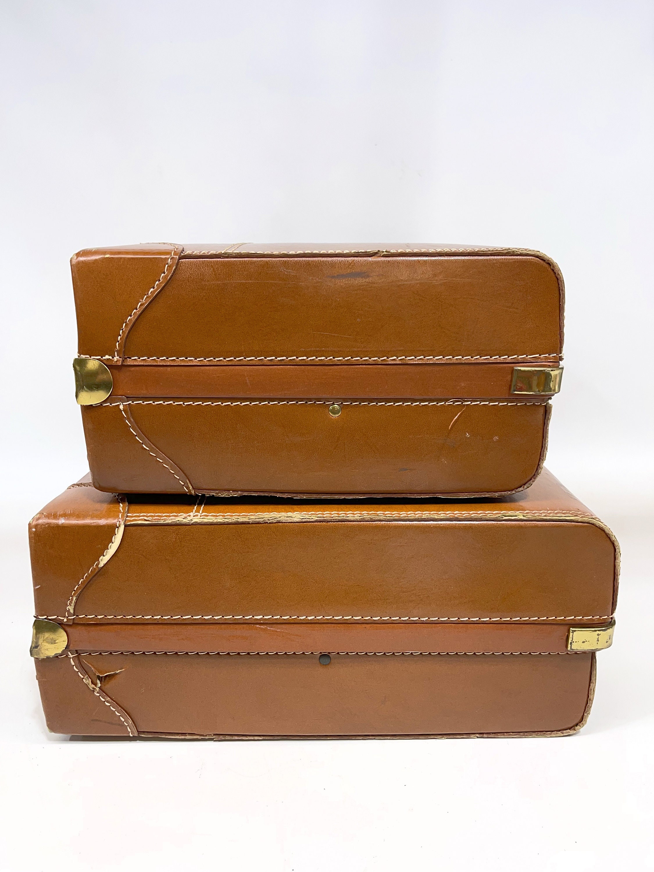 Vintage Mid Century Luggage Set, Modern Travelaire Suitcase and