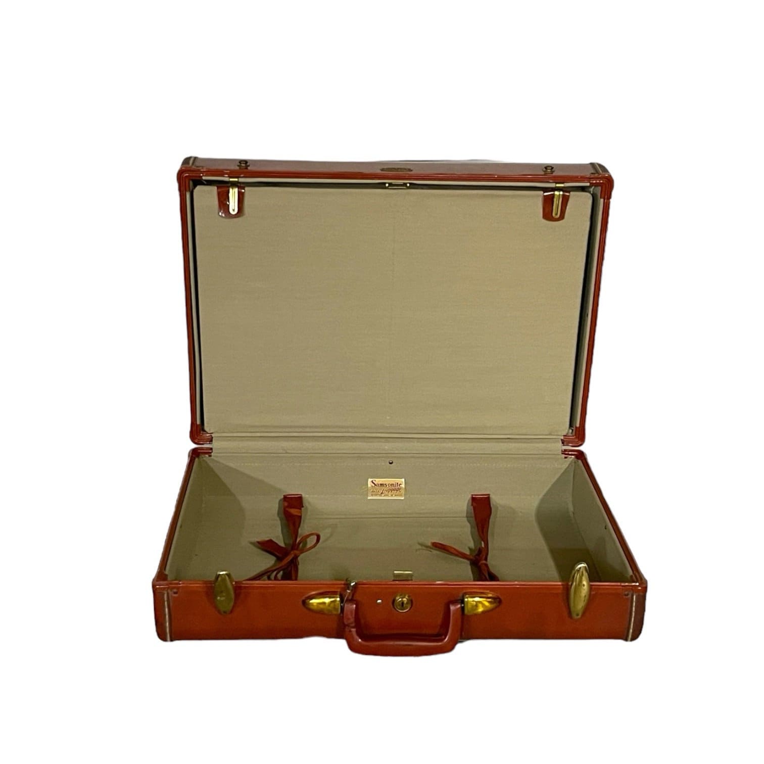 Vintage Samsonite Style 4932 Hard Side Suitcase With Keys