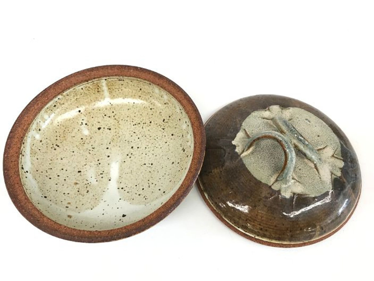 Vintage Pottery Bowl With Lid Vintage Studio Pottery Studio Etsy