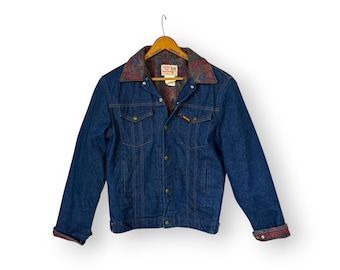 Vintage 70's - 80's Men's 'saddle King Western' Denim Jacket