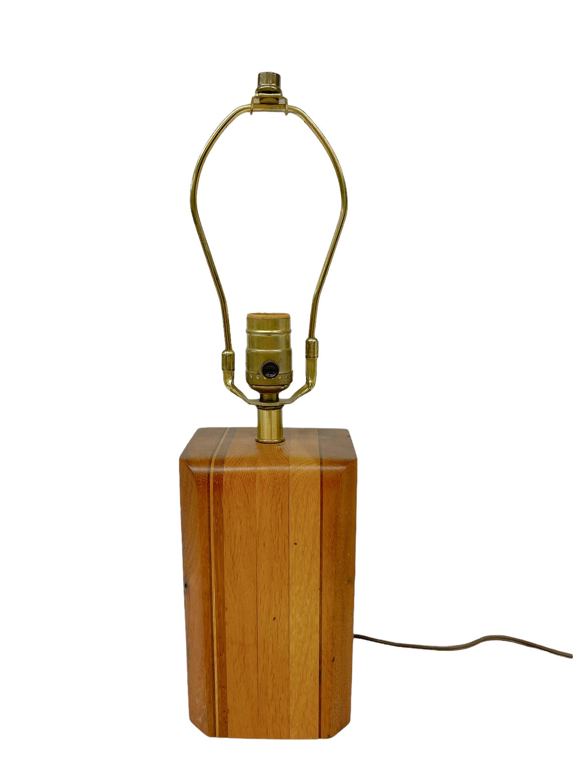 Vintage Danish Modern Lamp Mid Century Wood Lamp Teak Wood - Etsy
