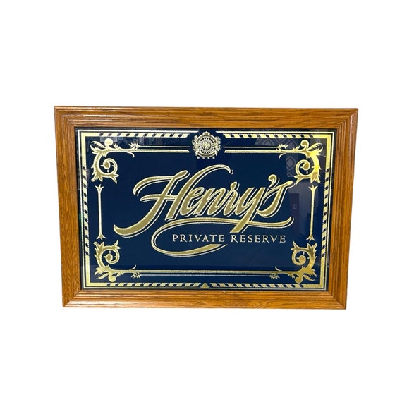 sapporo ヴィンテージ BEER バレルサイン BAR バー 非売品 レア Vintage Henry Weinhardt's Beer Sign - Oak Framed Bar Decor (32.5