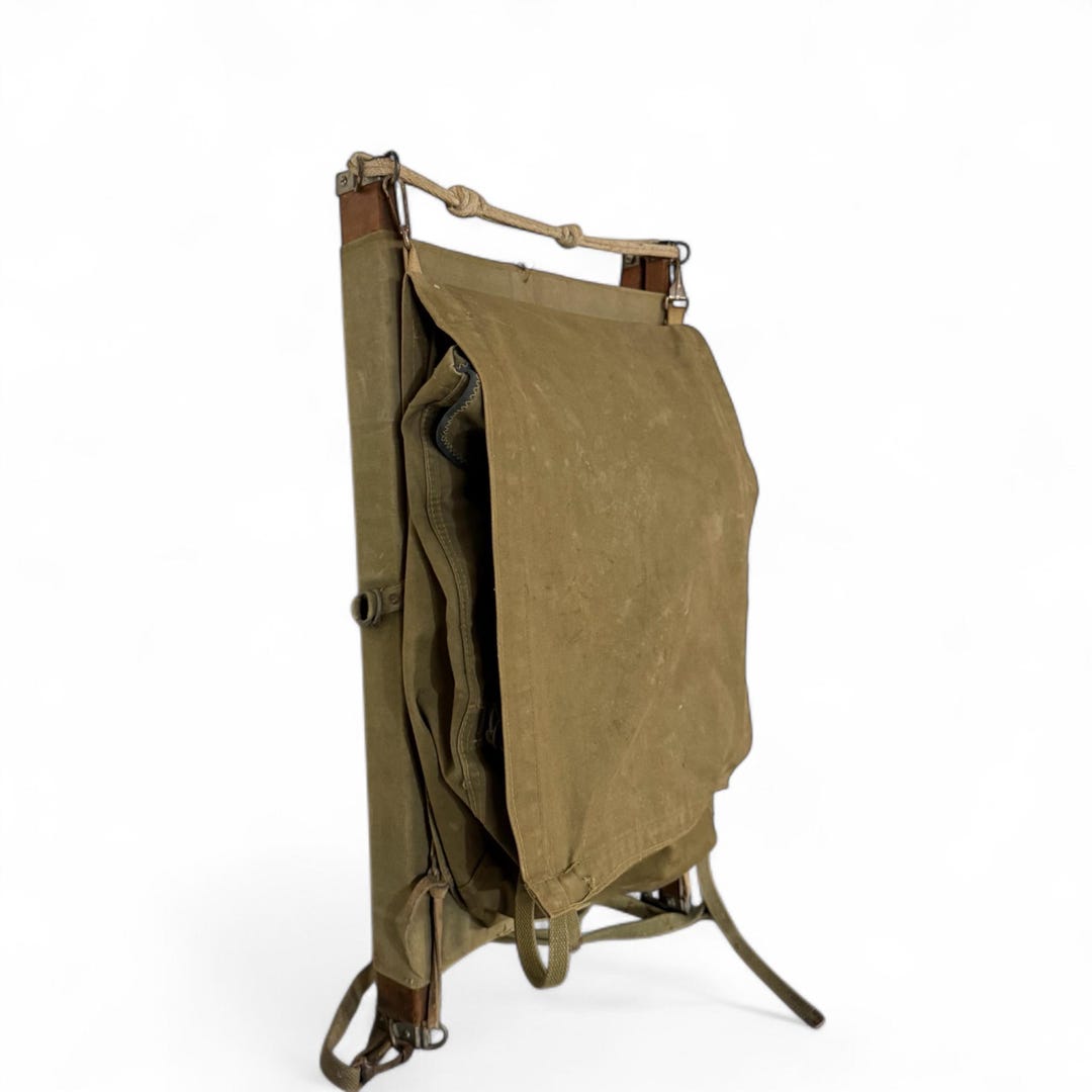 Vintage Canvas Backpack Packboard - Rustic Cabin Decor, Taxidermy ...