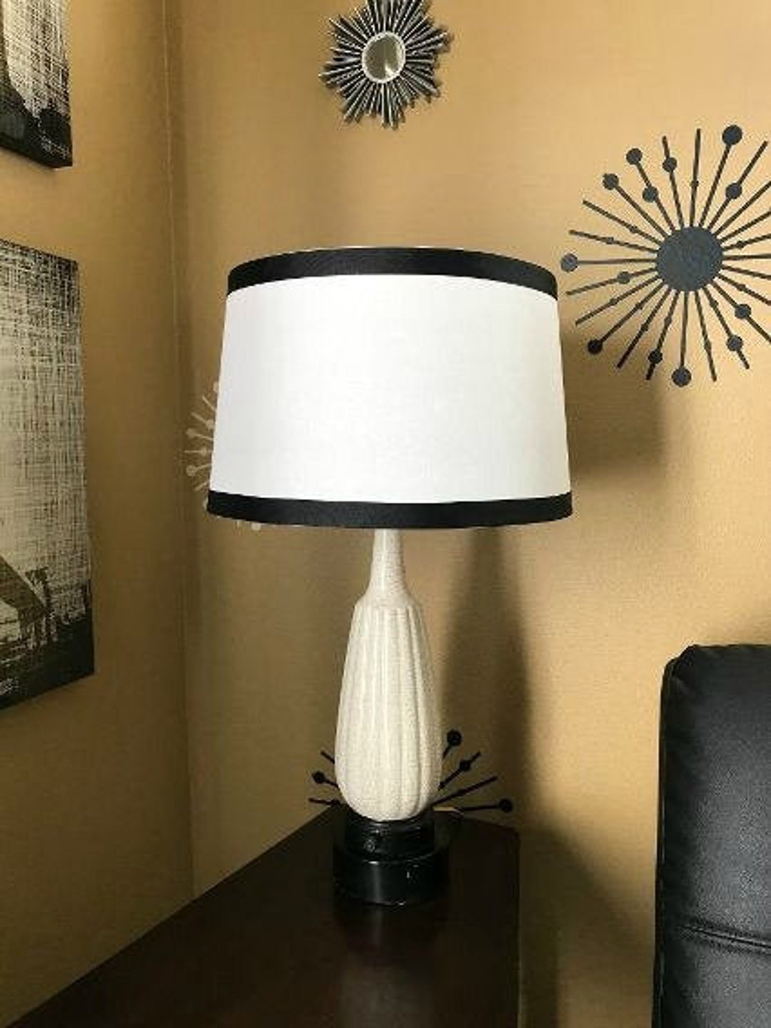 Vintage Mid Century Modern Ceramic Table Lamp Retro Indoor - Etsy