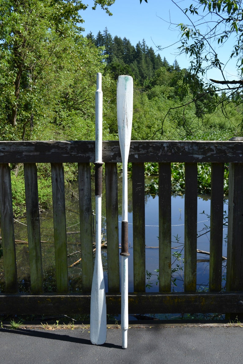 Pair Boat Oars Vintage Oars Wooden Oars Rustic Oars Etsy