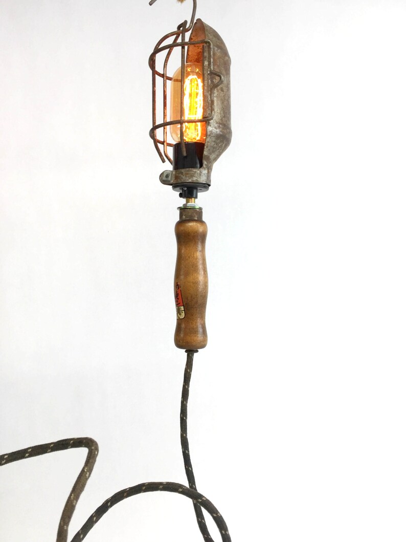 Pendant Lamp Steampunk Lighting Industrial Cage Light Man Cave Lighting Lenk Solder Iron Cage Light Vintage Cage Light
