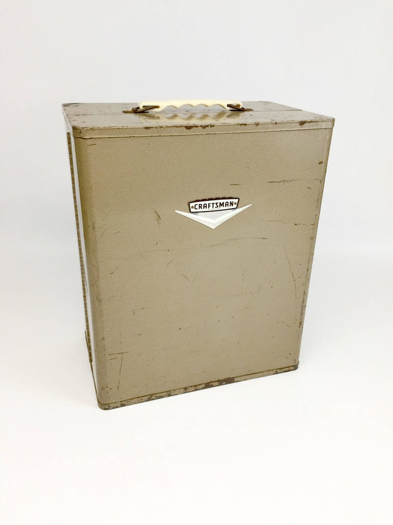 Garage Storage Machinist Tool Box Tool Chest Metal Toolbox Antique Toolbox Craftsman Tool Box Vintage Toolbox Man Cave