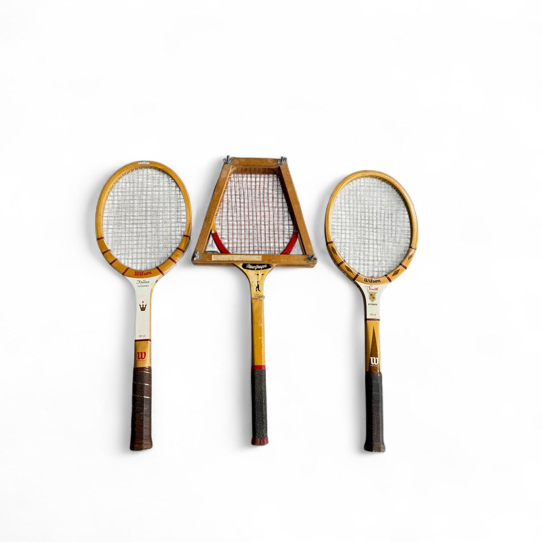 Raquette De Tennis Vintage Spalding Doris Hart - Bois, Poignée Cuir, étui