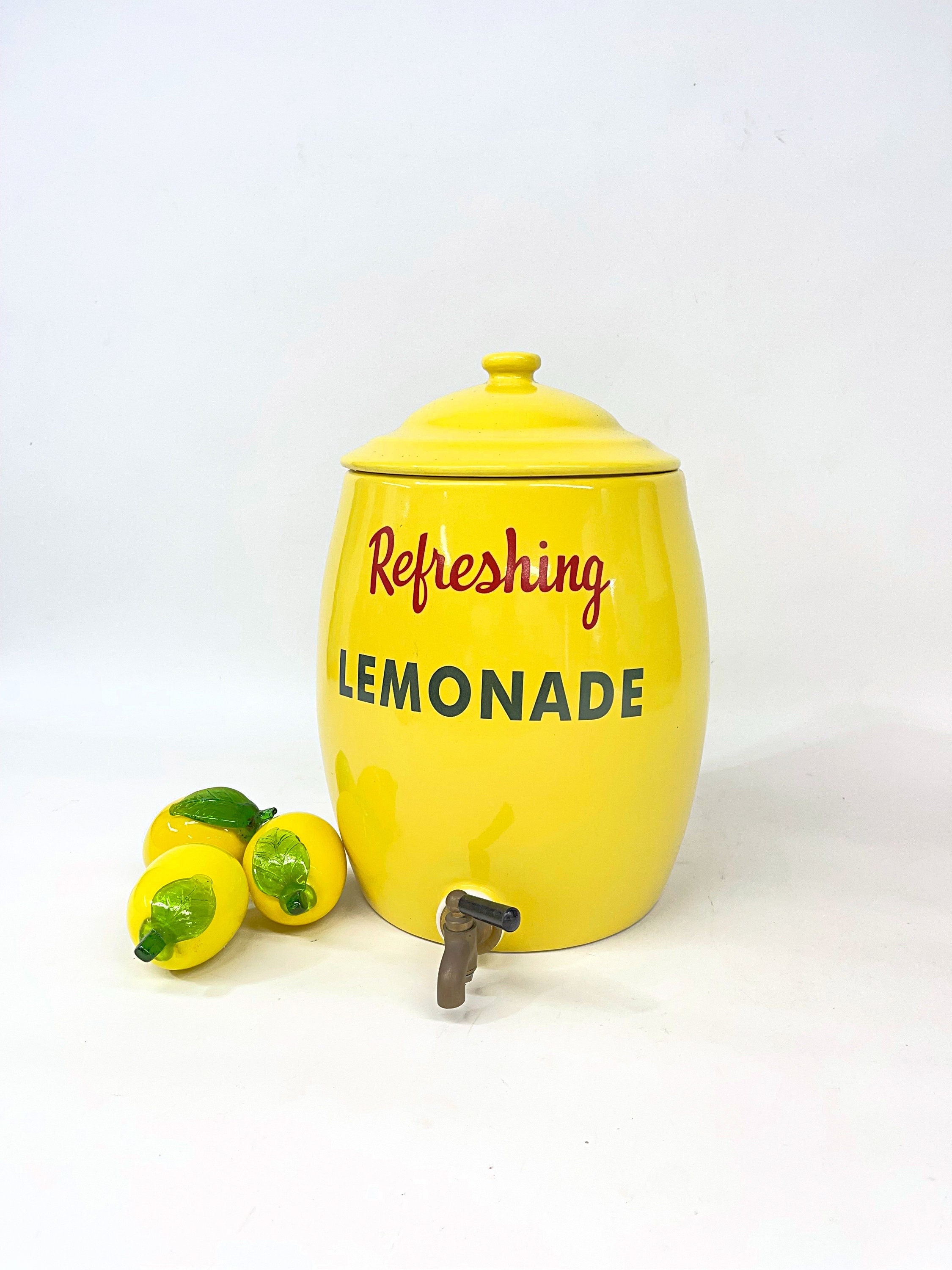 Vintage Lemonade Jug Ceramic Jug Ceramic Lemonade Jug With Etsy