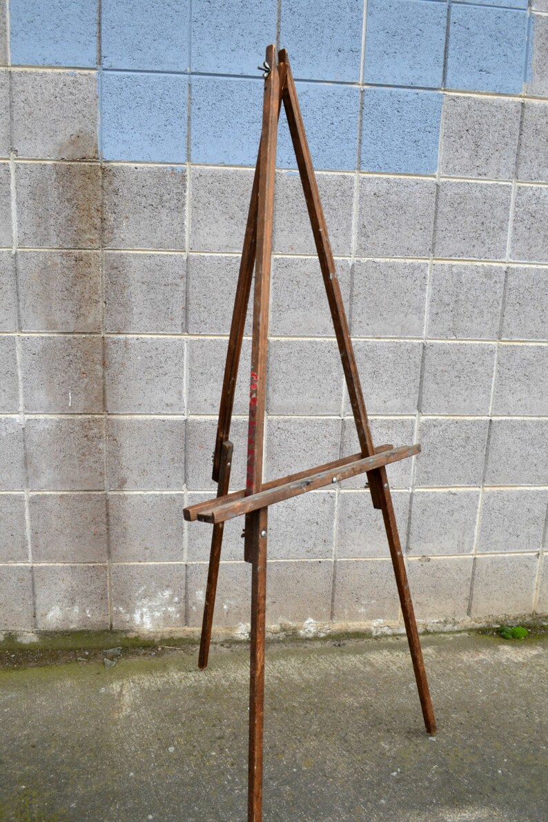 Vintage Art Easel Anco Bilt Wooden Floor Easel Painting Etsy