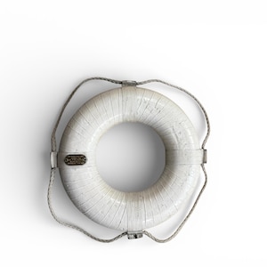 Vintage Life Preserver - 1960s Nautical Wall Decor, Coastal Beach House Ring