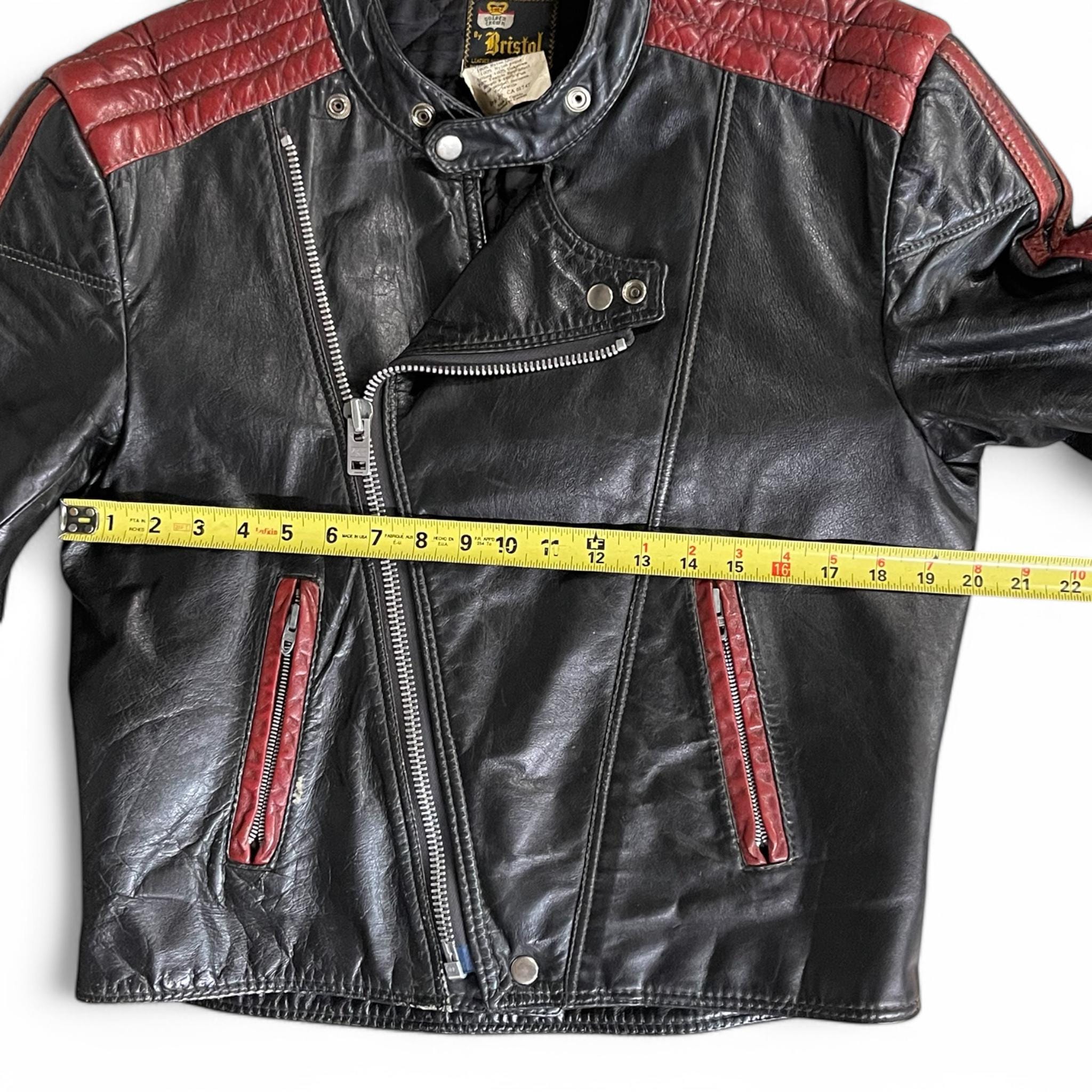 ジャケット・アウター 70s vintage Bristol 2tone lether jacket ジャケット・アウター 70s vintage Bristol 2tone lether jacket
