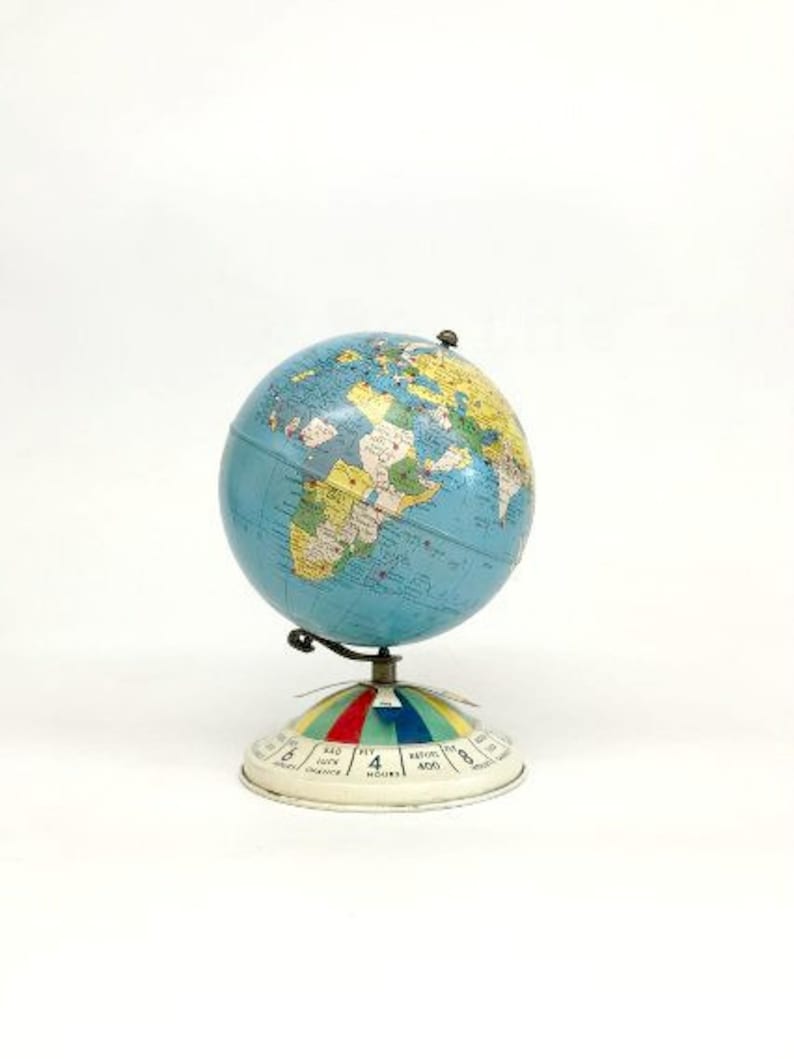 Replogle Globe, 8 Inch Globe, Magnetic Globe, World Globe Game, Vintage World Globe, Vintage Classroom Decor, Vintage Movie Props 