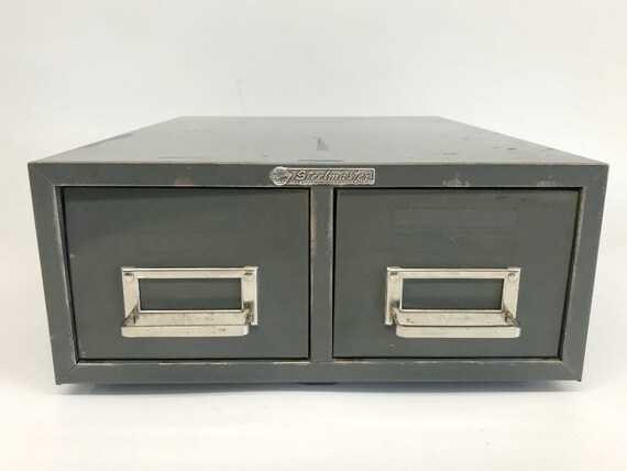 Steelmaster Steelmaster File Cabinet Industrial Metal Etsy