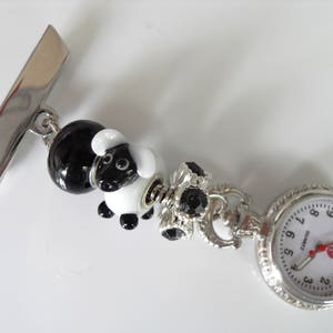 Pretty Murano Glass Sheep Fob Watch for Nurses, Carers, Beauticians and Vets