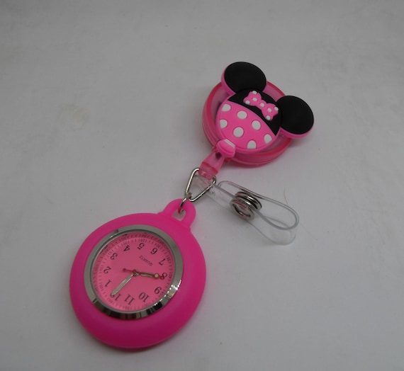 Buy Nurses Carers Beauticians Retractable Minnie Mouse Fob Watch id Badge Online in India Etsy