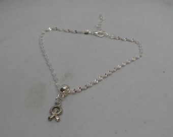 Sterling Silver Indalo Man Anklet