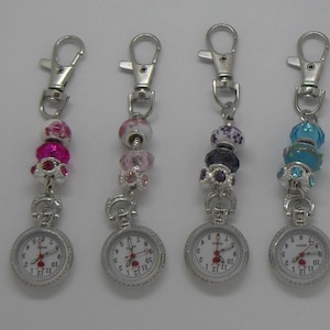 Lanyard Fob Watch with Swivel Trigger Clip in 7 Colours for Healthcare Workers, Professionals