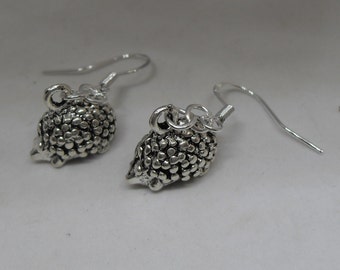 Sterling silver Hedgehog Earrings