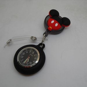 Porte-montre/badge d'identité rétractable Mickey Mouse