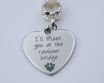 Pet Bereavement Charm for Charm Bracelet