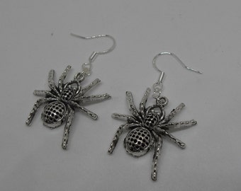 Spider Earrings on Sterling Silver Earhooks