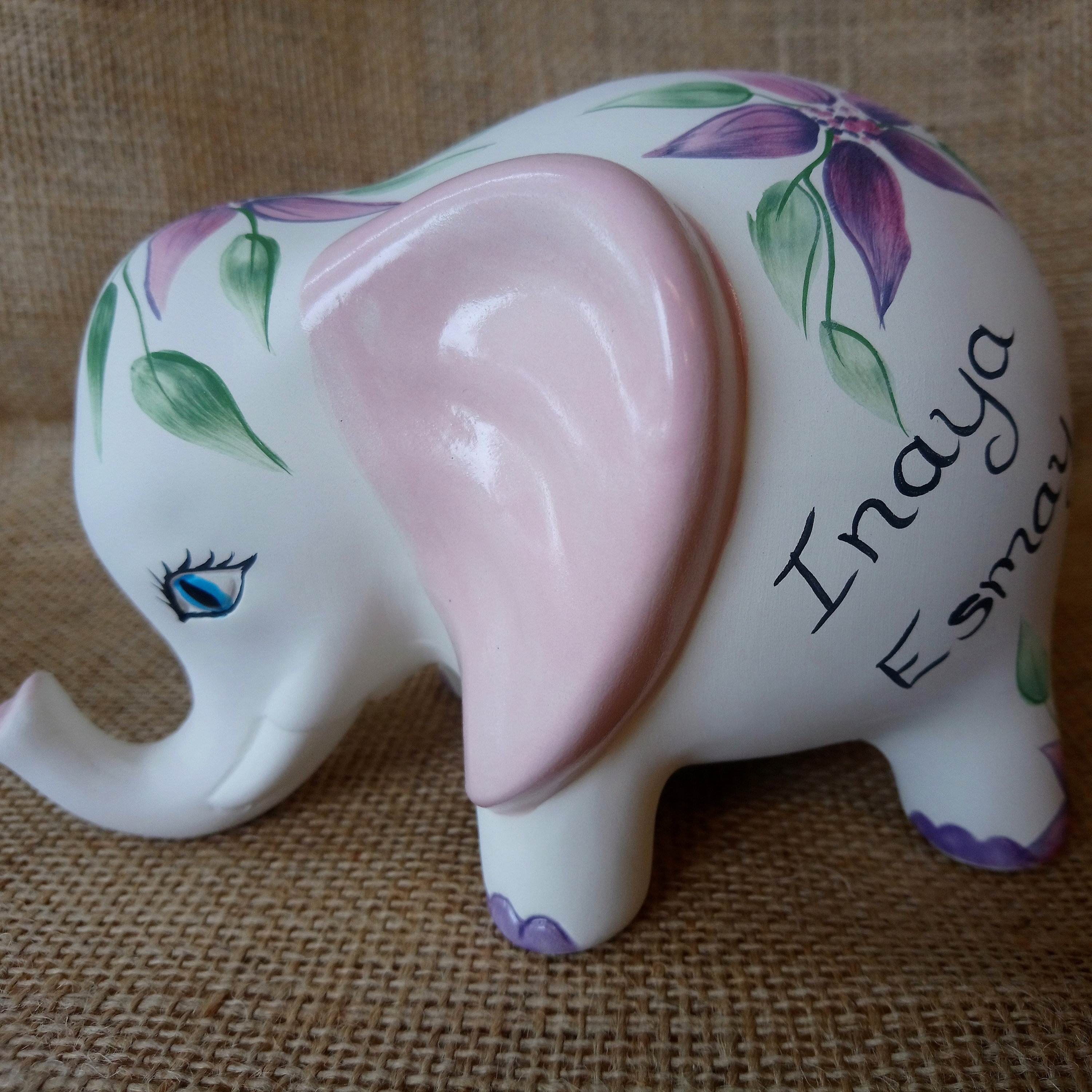 Elephant Ceramic Money Box Bank New Baby Christening Gift Etsy UK