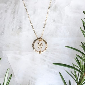 Gold + Herkimer Diamond Necklace