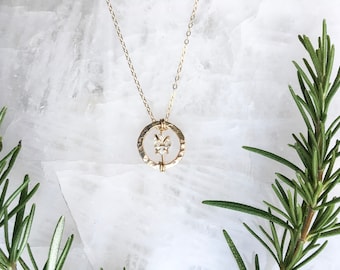 Gold + Herkimer Diamond Necklace