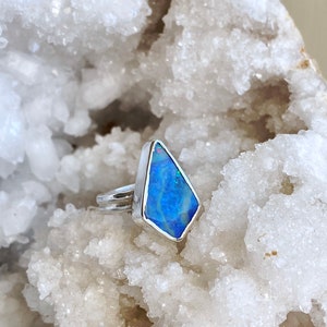Australian Boulder Opal in Sterling Silver