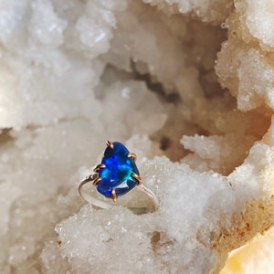 Lightning Ridge Opal Ring