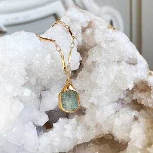 Green Kyanite Pendant Necklace