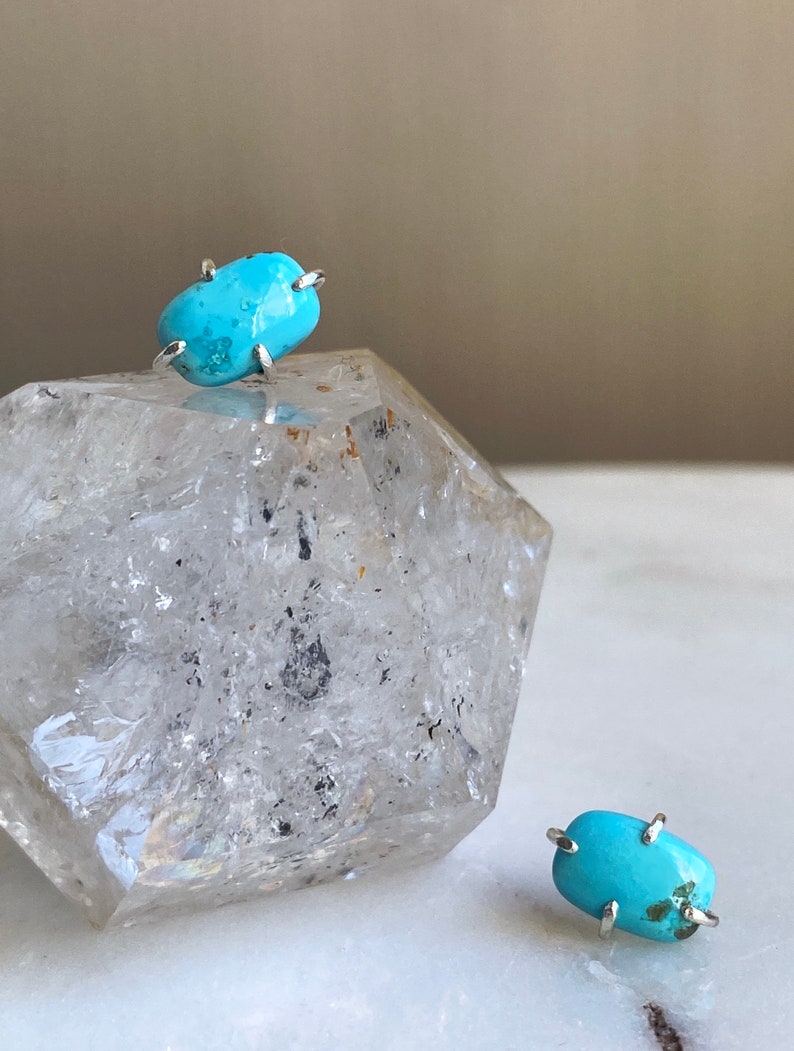 Turquoise Stud Earrings image 3