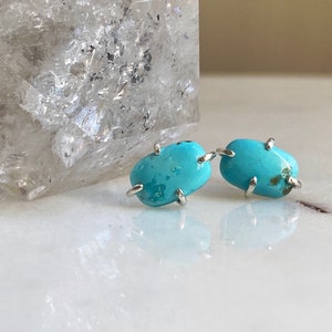 Turquoise Stud Earrings image 2