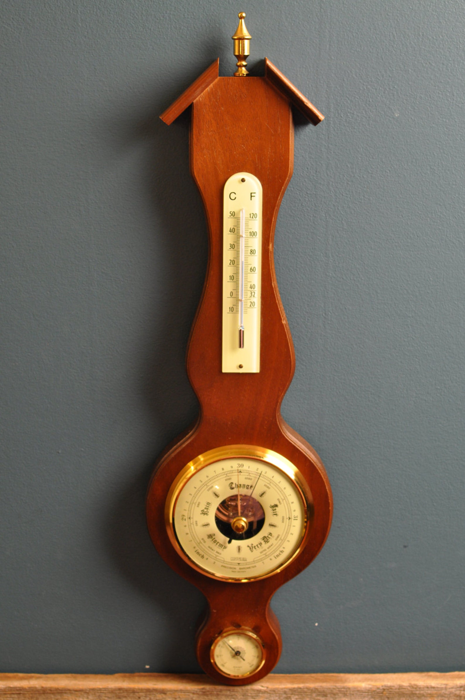 Vintage HUGER West Germany Precision Barometer Coastal Living Etsy