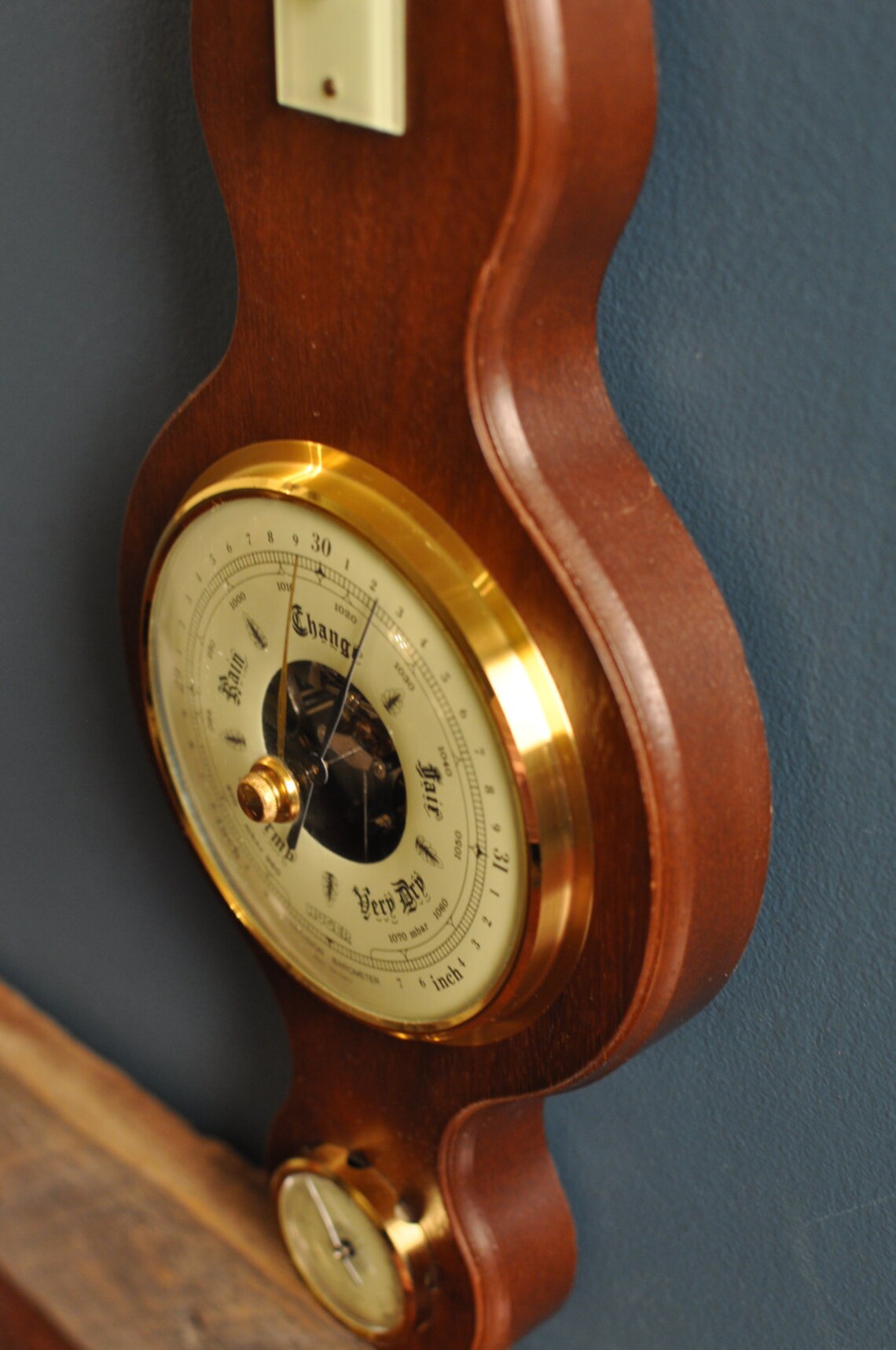 Vintage HUGER West Germany Precision Barometer Coastal Living Etsy