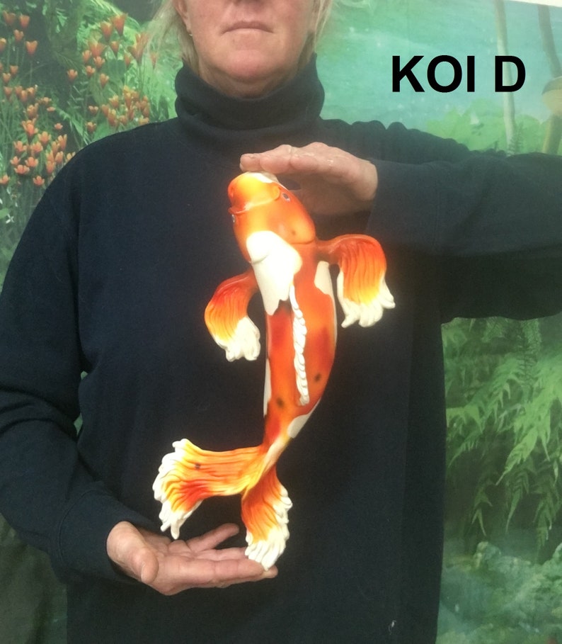 Koi C or D Koi Fish Sculpture Koi Fish Lover gifts Etsy