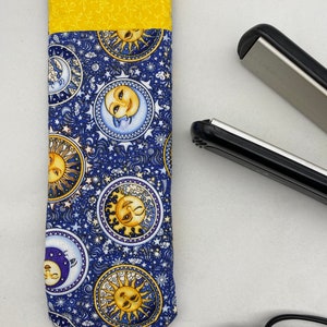 Curling Iron Cover - CELESTIAL, zon, maan, sterren, astrologie, maan, zonne-energie