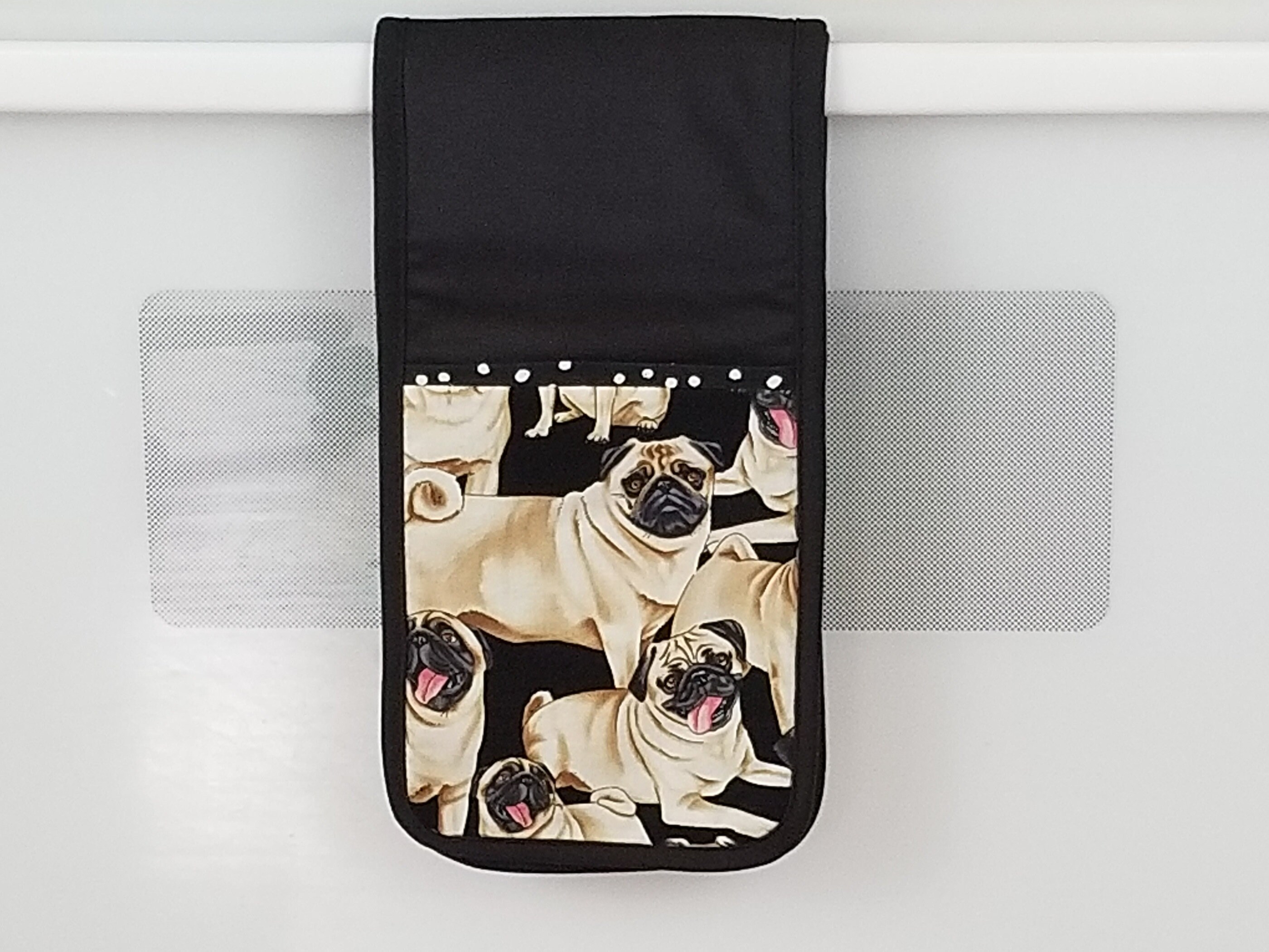 Pug Fingerless Gloves With Pockets for Dog Lovers 