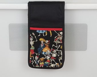 DAY of the DEAD double oven mitt