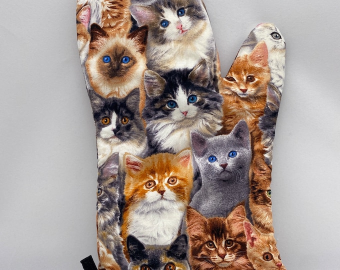 Black Cat Oven Mitt Etsy