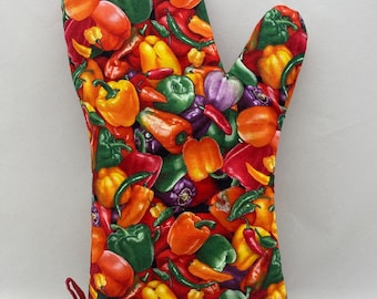 Guante de cocina - PIMIENTOS, morrón, jalapeño, habanero, chile fantasma, Anaheim, verde, naranja, rojo, Scoville, picante