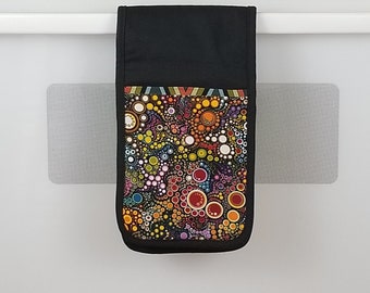 Abstract BUBBLE DOTS double oven mitt