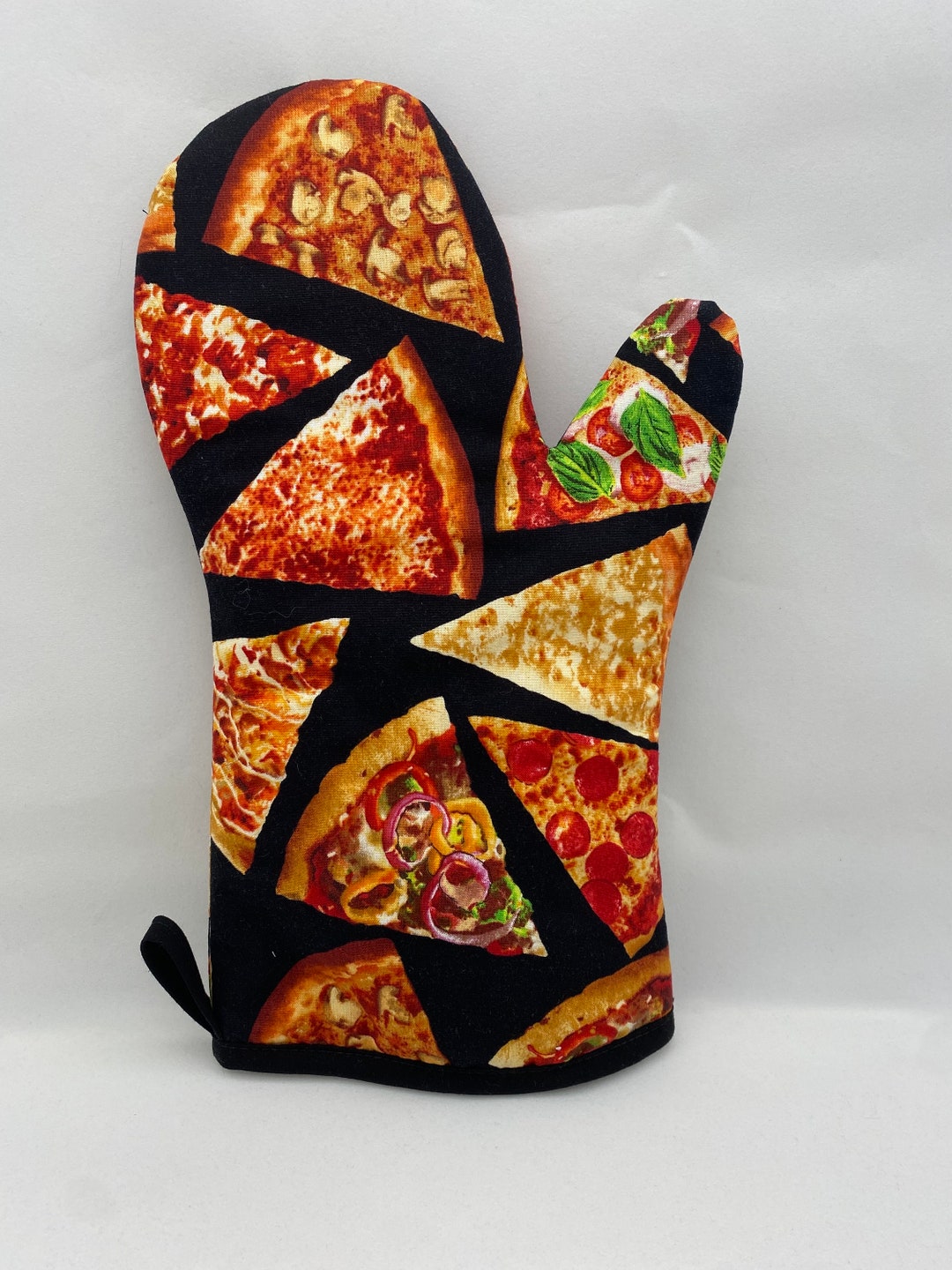 Oven Mitt - PIZZA, Slice, Italian, Pepperoni, Mushroom, Veggie ...