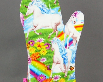 Oven Mitt - UNICORNS