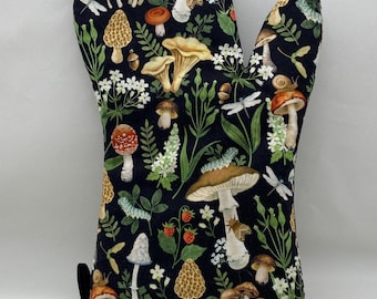Ovenwant - PADDESTOELEN met extra slakken, rupsen, motten, libellen, eikels, morieljes, cantharellen, inktdop, amanita, aardbeien